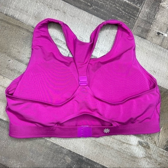 Athleta Circuit Fuchsia Sports Bra medium - Picture 4 of 10